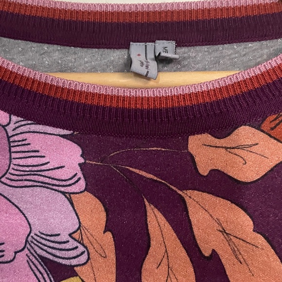 Blank London Floral Women's Sweater - Purple and Orange - Picture 3 of 7